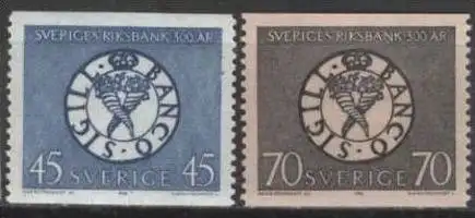 SCHWEDEN 1968 Mi-Nr. 603/04 A ** MNH