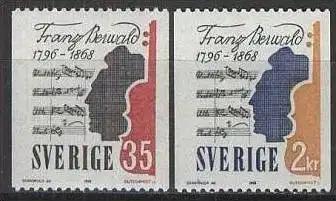 SCHWEDEN 1968 Mi-Nr. 601/02 C ** MNH