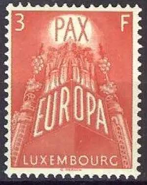 LUXEMBURG 1957 Mi-Nr. 573 ** MNH