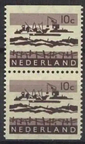 NIEDERLANDE 1972 Mi-Nr. 800 DDy Zusammendruck ** MNH