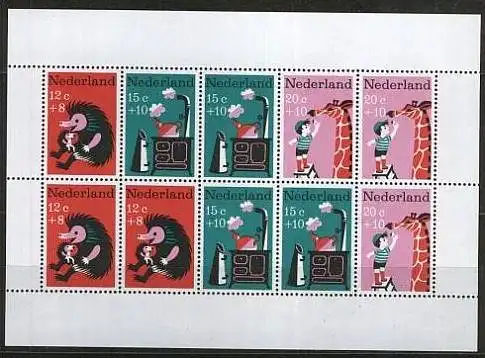 NIEDERLANDE 1967 Mi-Nr. Block 6 ** MNH