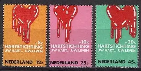 NIEDERLANDE 1970 Mi-Nr. 948/50 ** MNH