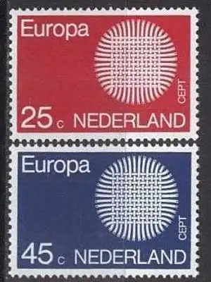 NIEDERLANDE 1970 Mi-Nr. 942/43 ** MNH