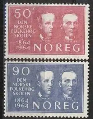 NORWEGEN 1964 Mi-Nr. 522/23 ** MNH