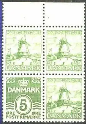 DÄNEMARK 1937 Mi-Nr. HBL 10 Dybbol Mühle ** MNH