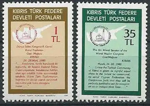 TÜRK. ZYPERN 1981 Mi-Nr. 95/96 ** MNH