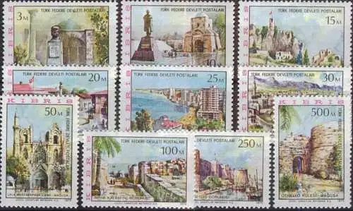 TÜRK. ZYPERN 1975 Mi-Nr. 10/19 ** MNH