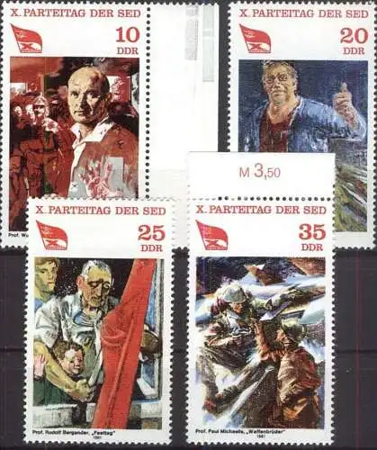 DDR 1981 Mi-Nr. 2595/98 ** MNH