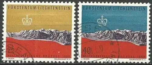 LIECHTENSTEIN 1957 Mi-Nr. 369/70 o used