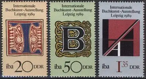 DDR 1989 Mi-Nr. 3245/47 ** MNH