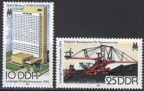 DDR 1981 Mi-Nr. 2593/94 ** MNH