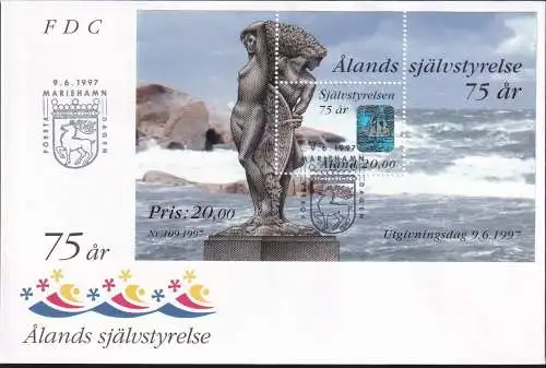 ALAND 1997 Mi-Nr. Block 3 FDC