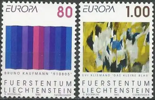 LIECHTENSTEIN 1993 Mi-Nr. 1054/55 ** MNH