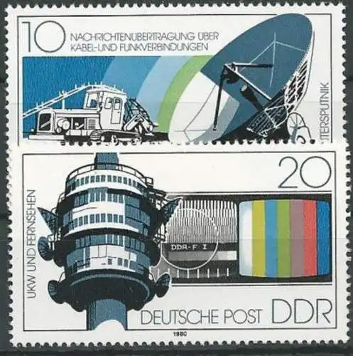 DDR 1980 Mi-Nr. 2490/91 ** MNH