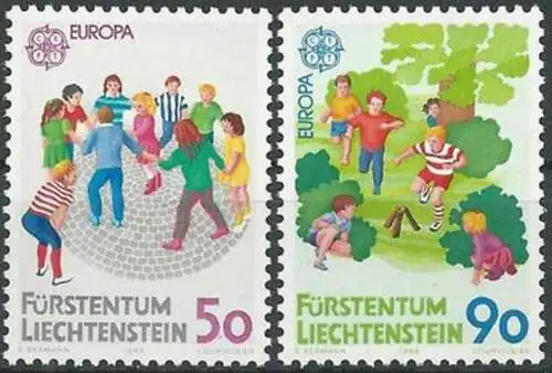 LIECHTENSTEIN 1989 Mi-Nr. 960/61 ** MNH