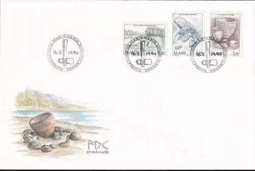 ALAND 1994 Mi-Nr. 88/90 FDC