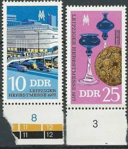 DDR 1977 Mi-Nr. 2250/51 ** MNH