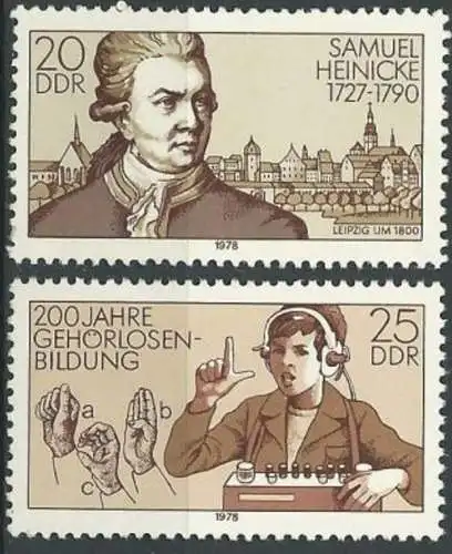 DDR 1978 Mi-Nr. 2314/15 ** MNH