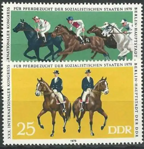 DDR 1979 Mi-Nr. 2449/50 ** MNH