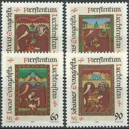 LIECHTENSTEIN 1987 Mi-Nr. 930/33 ** MNH