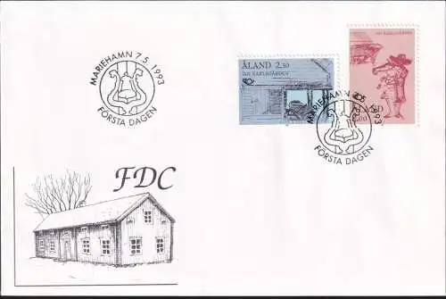 ALAND 1993 Mi-Nr. 70/71 FDC