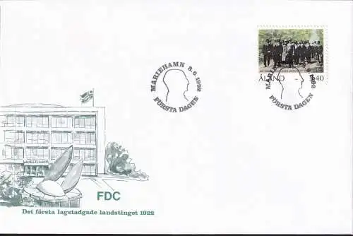 ALAND 1992 Mi-Nr. 63 FDC