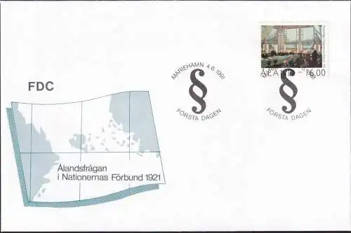 ALAND 1991 Mi-Nr. 53 FDC