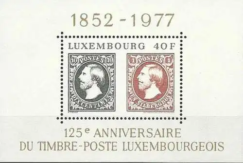 LUXEMBURG 1977 Mi-Nr. Block 10 ** MNH