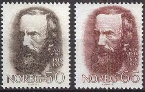 NORWEGEN 1968 Mi-Nr. 568/69 ** MNH