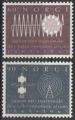 NORWEGEN 1965 Mi-Nr. 526/27 ** MNH