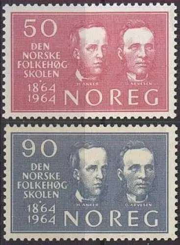 NORWEGEN 1964 Mi-Nr. 522/23 ** MNH