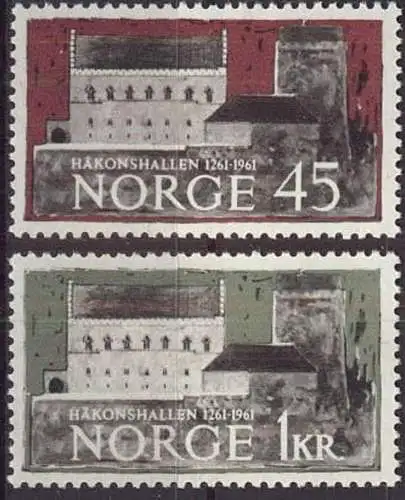 NORWEGEN 1961 Mi-Nr. 456/57 ** MNH