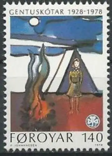 FÄRÖER 1978 Mi-Nr. 41 ** MNH