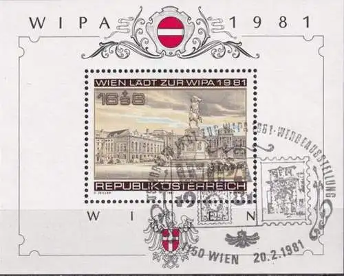 ÖSTERREICH 1981 Mi-Nr. Block 5 o used - aus Abo