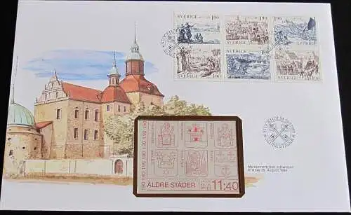 SCHWEDEN 1984 Mi-Nr. MH 101 Markenheft-FDC