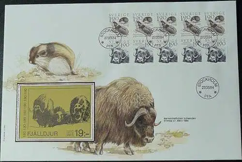 SCHWEDEN 1984 Mi-Nr. MH 97 Markenheft-FDC