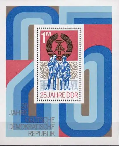 DDR 1974 Mi-Nr. Block 41 ** MNH