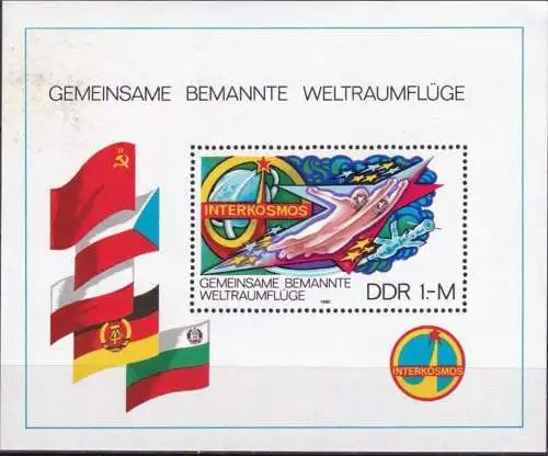 DDR 1980 Mi-Nr. Block 58 ** MNH