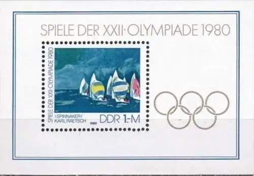 DDR 1980 Mi-Nr. Block 60 ** MNH