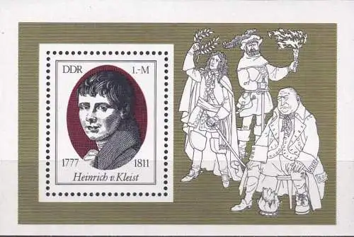 DDR 1977 Mi-Nr. Block 51 ** MNH