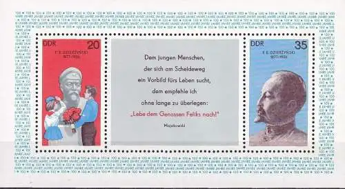 DDR 1977 Mi-Nr. Block 49 ** MNH