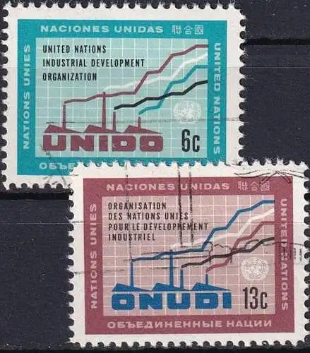 UNO NEW YORK 1968 Mi-Nr. 200/01 o used - aus Abo