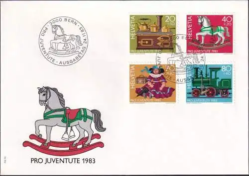 SCHWEIZ 1983 Mi-Nr. 1260/63 FDC