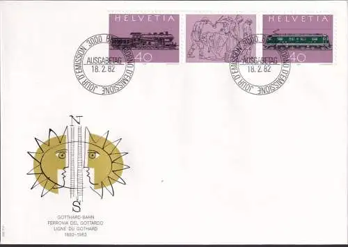 SCHWEIZ 1982 Mi-Nr. 1214/15 FDC
