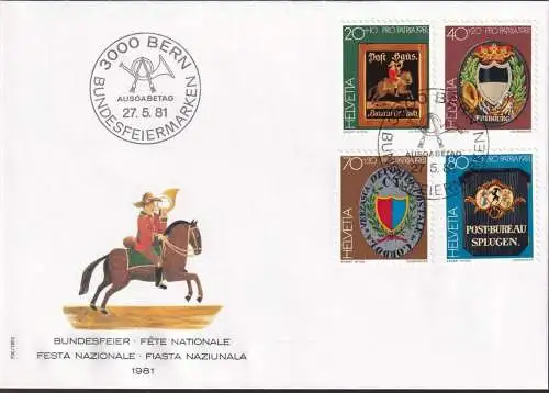 SCHWEIZ 1981 Mi-Nr. 1199/02 FDC