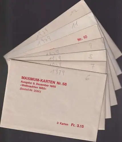 LIECHTENSTEIN 1979 Mi-Nr. 723-740 MK/MC 6-12 kompletter Jahrgang 1979