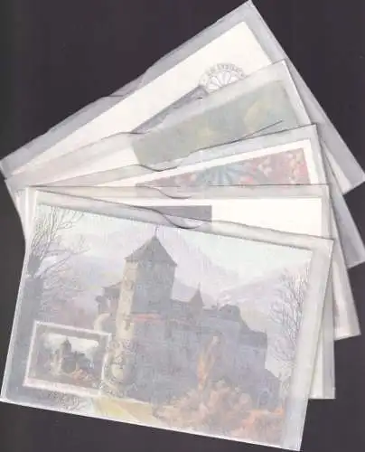 LIECHTENSTEIN 1978 Mi-Nr. 706-722 MK/MC 1-5 Lot aus Jahrgang 1978