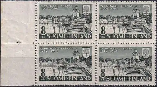 FINNLAND 1946 Mi-Nr. 333 ** MNH Viererblock Seitenrand