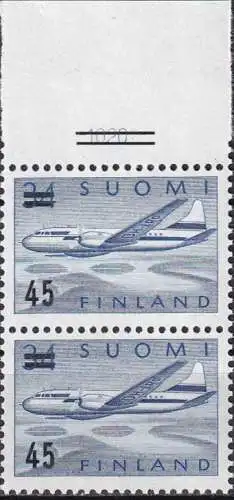 FINNLAND 1959 Mi-Nr. 505 ** MNH 2er Oberrand