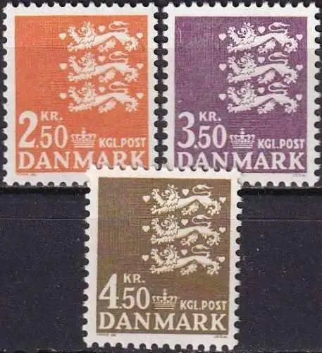 DÄNEMARK 1972 Mi-Nr. 526/28 ** MNH